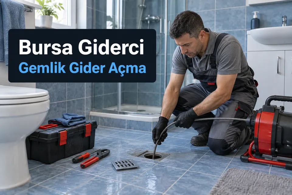 Bursa Gemlik gider açma — banyo giderinde temizlik
