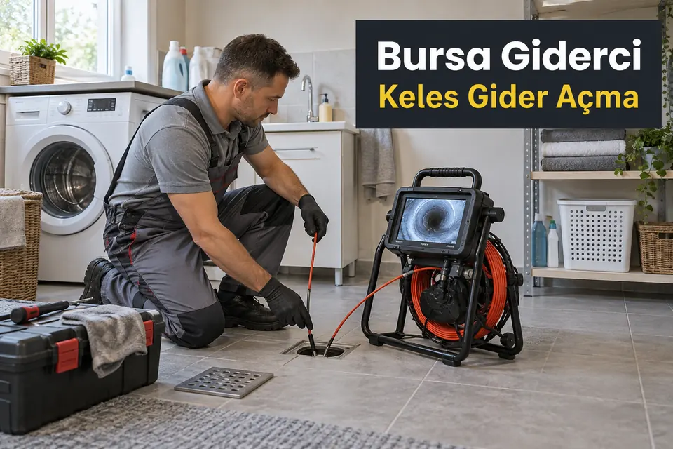 Bursa Keles gider açma hizmet görseli Bursa Keles gider açma — çamaşır alanında kameralı kontrol