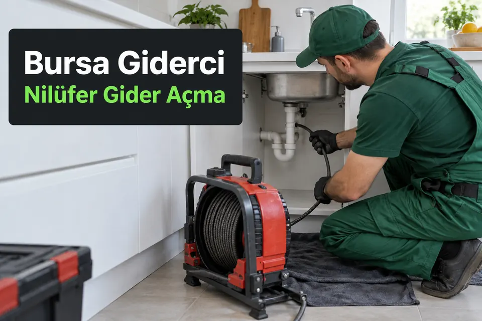 Bursa Nilüfer gider açma — mutfakta gider açma ekipmanı