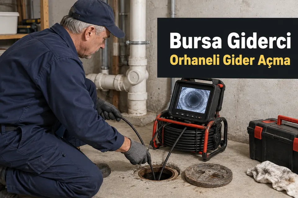 Bursa Orhaneli gider açma hizmet görseli Bursa Orhaneli gider açma — bodrum ana hattında kameralı kontrol