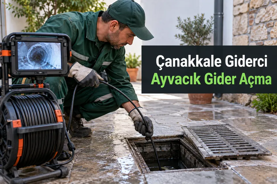 Çanakkale Ayvacık gider açma hizmet görseli Çanakkale Ayvacık gider açma — avlu giderinin kontrolü