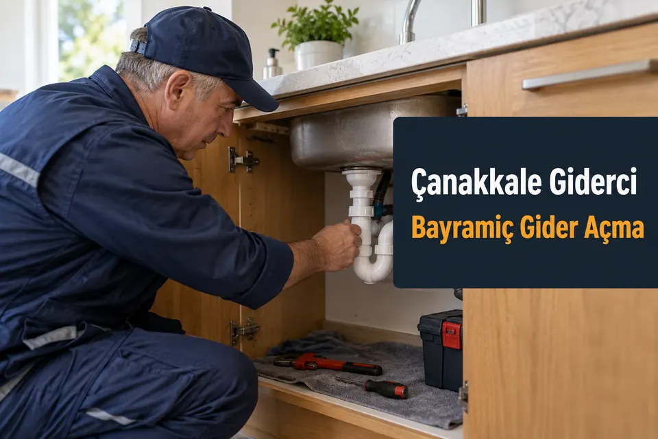 Çanakkale Bayramiç gider açma hizmet görseli Çanakkale Bayramiç gider açma — mutfak dolabında sifon kontrolü