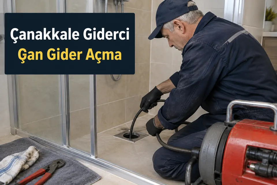 Çanakkale Çan gider açma — duş giderinde açma çalışması