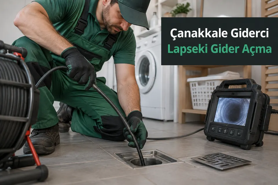 Çanakkale Lapseki gider açma hizmet görseli Çanakkale Lapseki gider açma — çamaşır giderinde kameralı kontrol