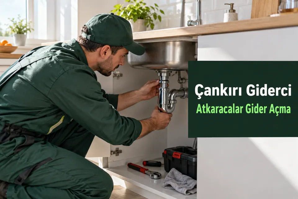 Çankırı Atkaracalar gider açma — mutfak sifonunun incelenmesi