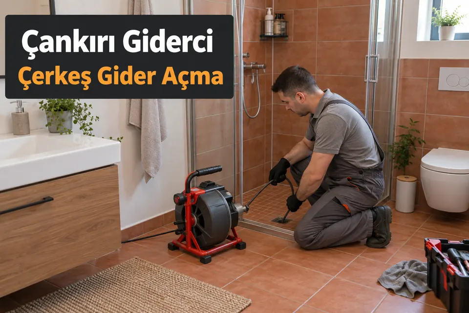 Çankırı Çerkeş gider açma hizmet görseli Çankırı Çerkeş gider açma — duş giderinde mekanik açma