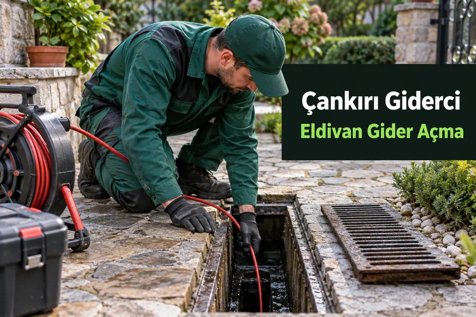 Çankırı Eldivan gider açma hizmet görseli Çankırı Eldivan gider açma — bahçe drenajının incelenmesi