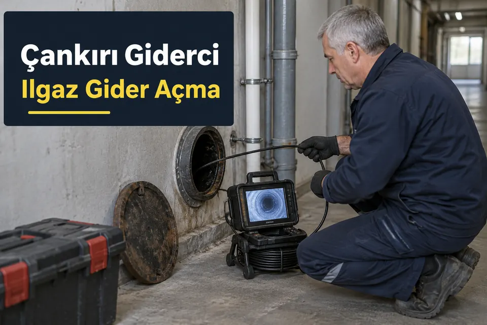 Çankırı Ilgaz gider açma — ana boruda kamera kontrolü