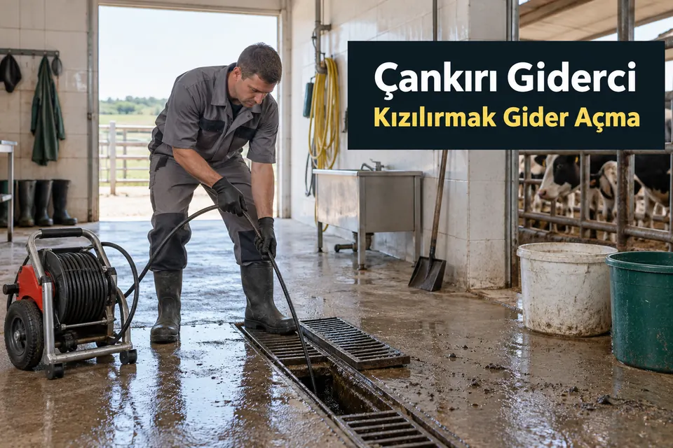 Çankırı Kızılırmak gider açma hizmet görseli Çankırı Kızılırmak gider açma — yıkama alanı giderinde temizlik