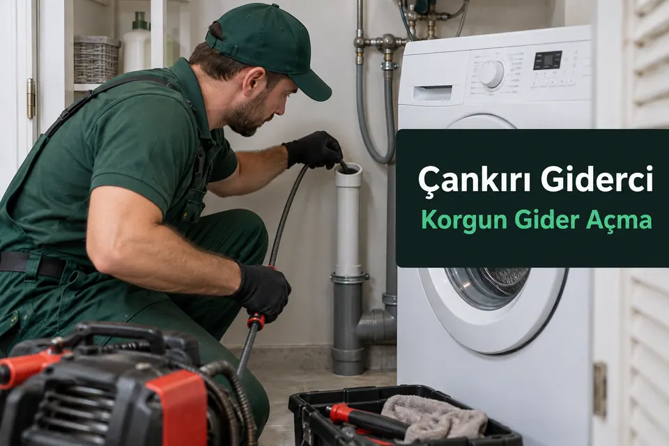 Çankırı Korgun gider açma — çamaşır makinesi gider kontrolü