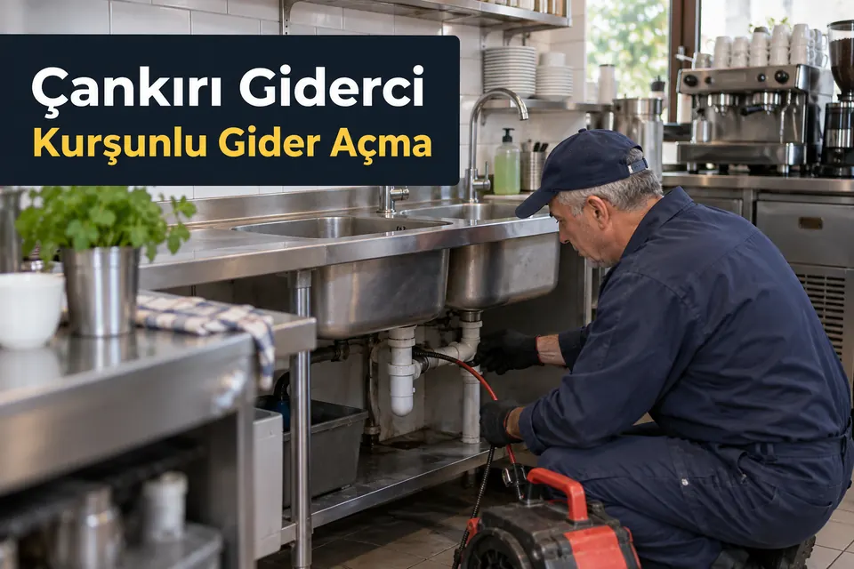 Çankırı Kurşunlu gider açma — çift evye bağlantısının kontrolü