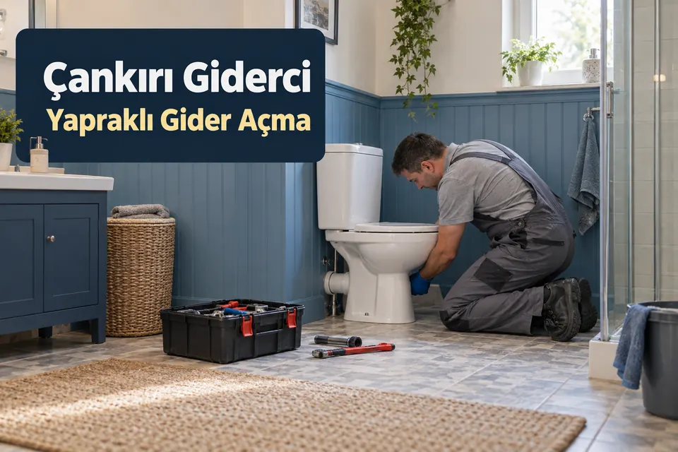 Çankırı Yapraklı gider açma — tuvalet çıkış bağlantısının kontrolü