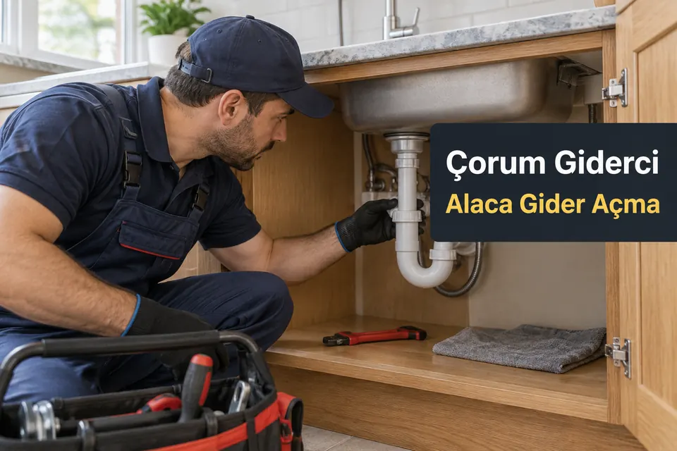 Çorum Alaca gider açma hizmet görseli Çorum Alaca gider açma — mutfak sifonunda bağlantı kontrolü