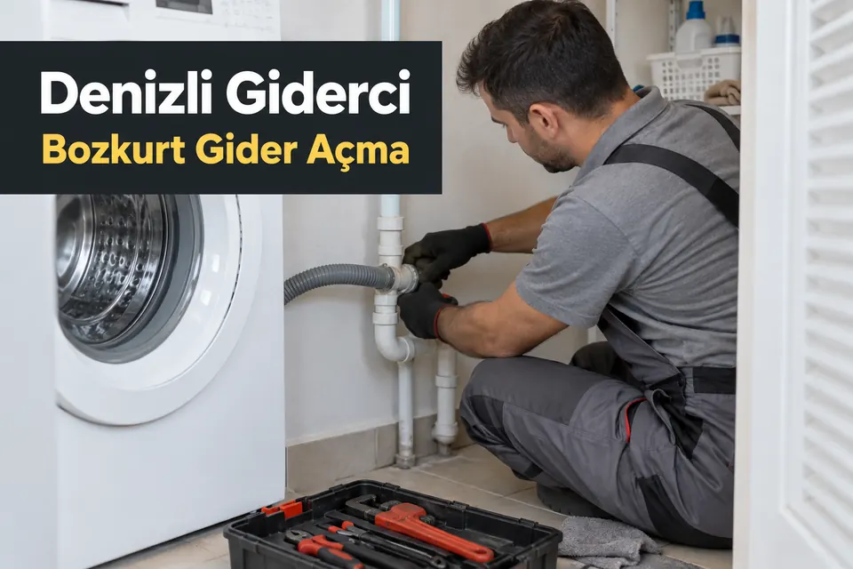 Denizli Bozkurt gider açma — çamaşır makinesi gider bağlantısında çalışma