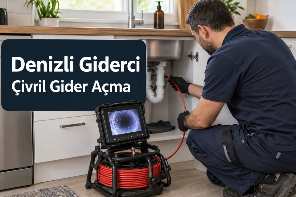 Denizli Çivril gider açma hizmet görseli Denizli Çivril gider açma — mutfakta hat inceleme ekipmanı