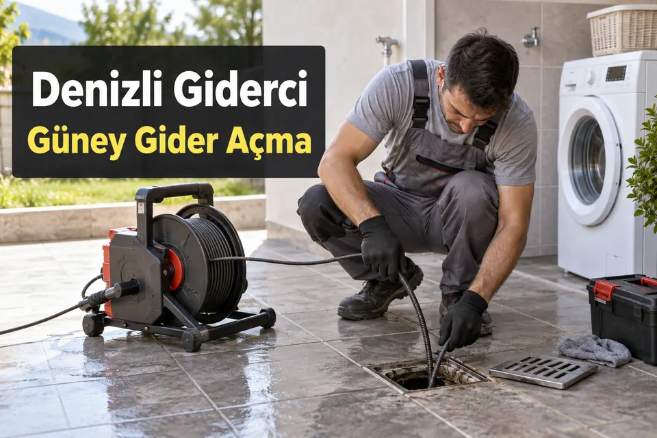 Denizli Güney gider açma hizmet görseli Denizli Güney gider açma — dış yıkama alanı ızgarasının temizliği