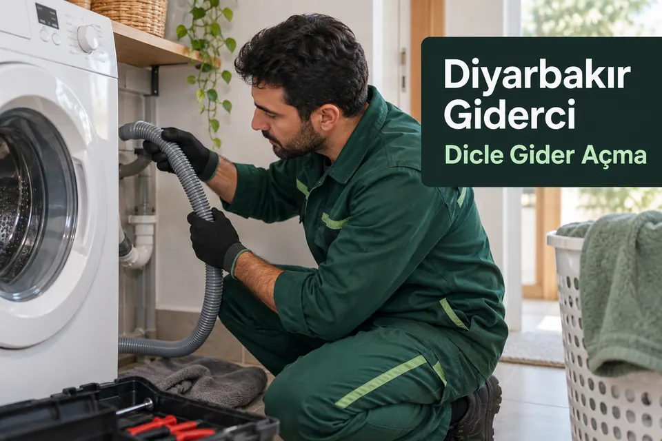 Diyarbakır Dicle gider açma — makine gider bağlantısının kontrolü