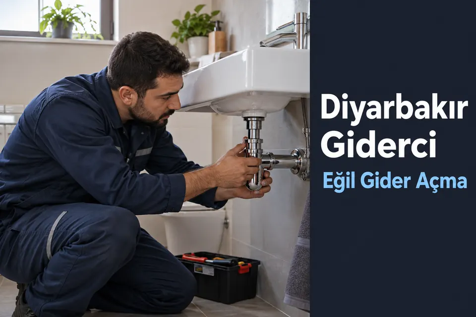 Diyarbakır Eğil gider açma hizmet görseli Diyarbakır Eğil gider açma — lavabo sifonunun incelenmesi