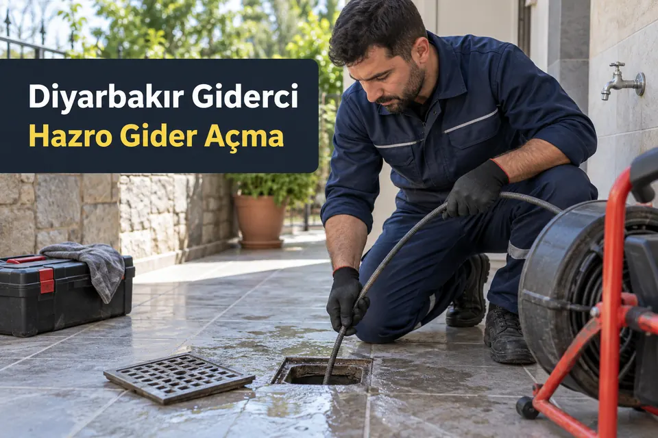 Diyarbakır Hazro gider açma — yıkama alanı giderinde çalışma