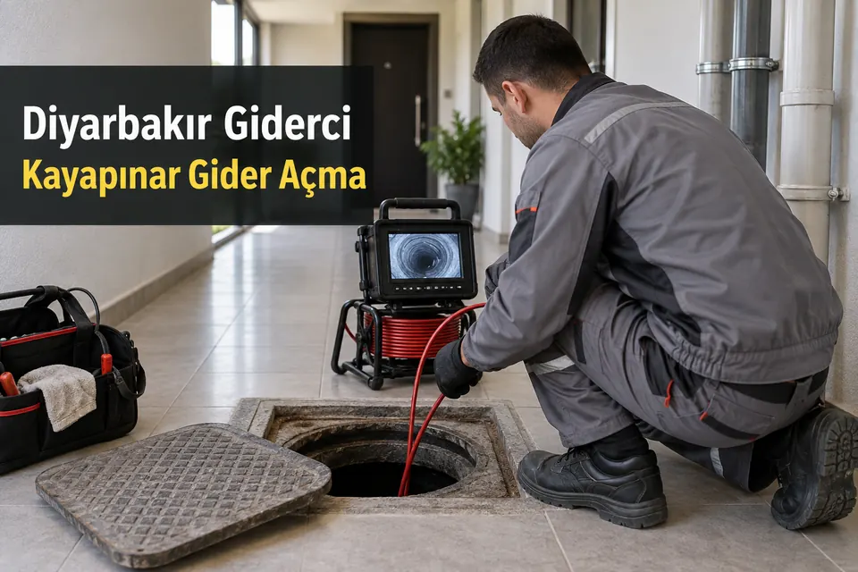 Diyarbakır Kayapınar gider açma hizmet görseli Diyarbakır Kayapınar gider açma — apartman ana hattında kamera kontrolü
