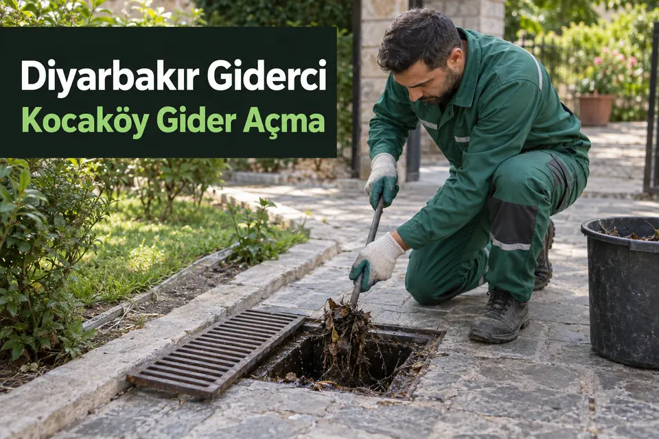 Diyarbakır Kocaköy gider açma hizmet görseli Diyarbakır Kocaköy gider açma — bahçe ızgarasında birikinti temizliği