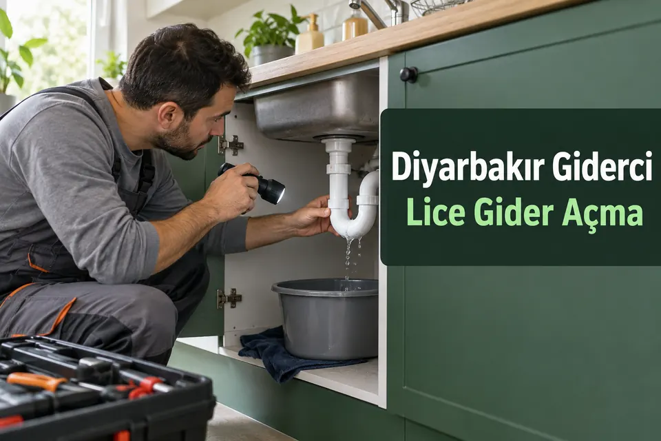Diyarbakır Lice gider açma hizmet görseli Diyarbakır Lice gider açma — mutfak sifon bağlantısının kontrolü