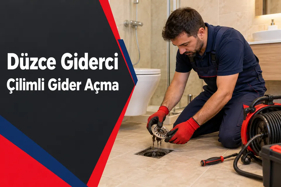 Düzce Çilimli gider açma — yer süzgeci iç parçasının incelenmesi