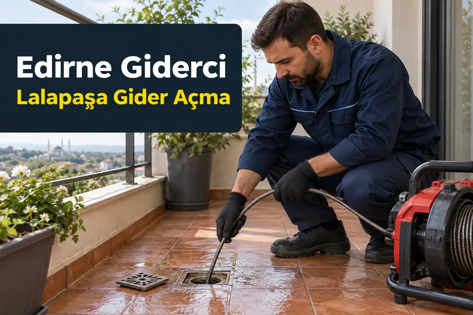 Edirne Lalapaşa gider açma hizmet görseli Edirne Lalapaşa gider açma — balkon giderinde temizlik