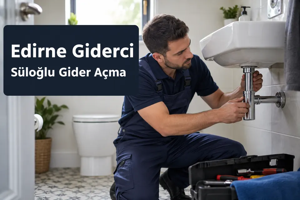 Edirne Süloğlu gider açma hizmet görseli Edirne Süloğlu gider açma — banyo lavabo sifonunda kontrol