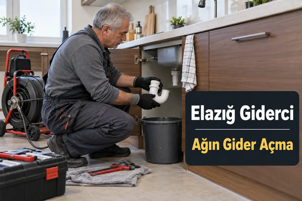Elazığ Ağın gider açma — mutfak lavabo sifonunda bağlantı kontrolü