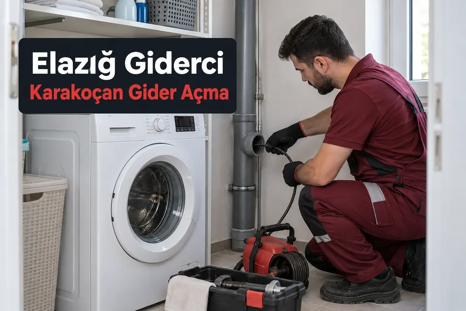 Elazığ Karakoçan gider açma — çamaşır makinesi gider bağlantısının incelenmesi