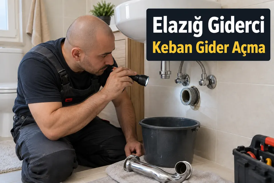 Elazığ Keban gider açma — lavabo gider bağlantısında kontrol