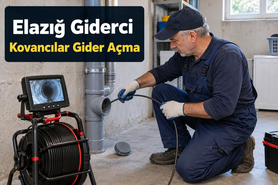 Elazığ Kovancılar gider açma hizmet görseli Elazığ Kovancılar gider açma — bina ana giderinde kameralı inceleme