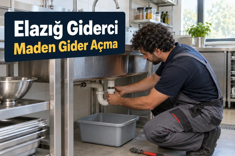 Elazığ Maden gider açma — iş yeri mutfak giderinde sifon kontrolü