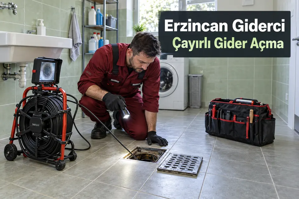 Erzincan Çayırlı gider açma — yıkama alanı yer giderinin incelenmesi
