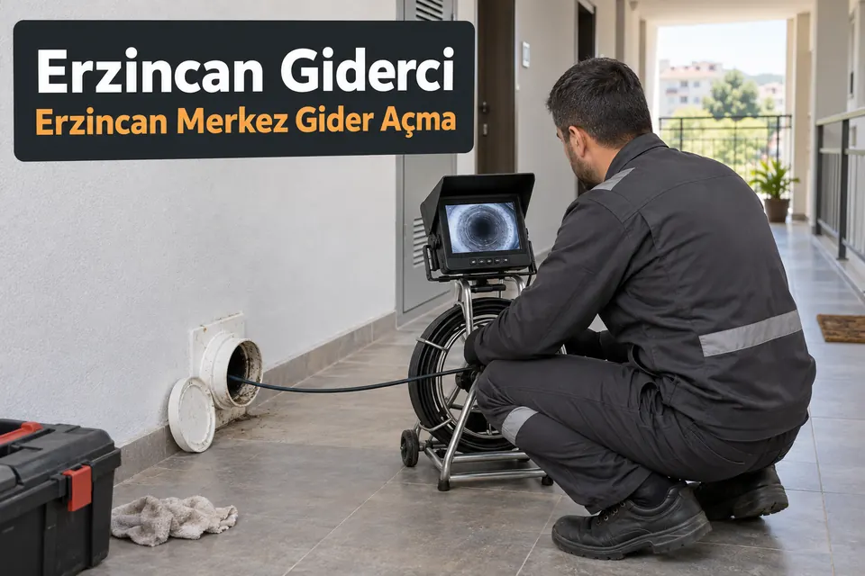 Erzincan Merkez gider açma hizmet görseli Erzincan Merkez gider açma — ortak atık su hattında kamera kontrolü
