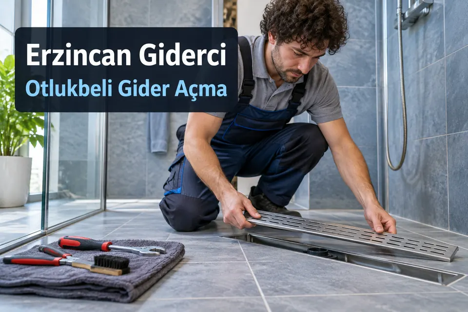 Erzincan Otlukbeli gider açma — duş tahliye kanalında kontrol