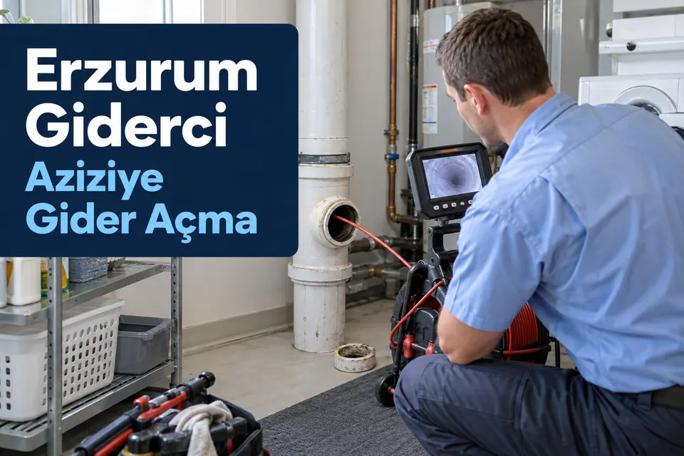 Erzurum Aziziye gider açma hizmet görseli Erzurum Aziziye gider açma — ana gider hattında kameralı kontrol