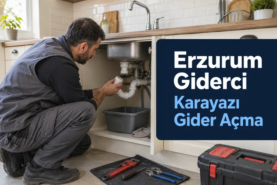 Erzurum Karayazı gider açma — mutfak ve makine gider bağlantısının kontrolü