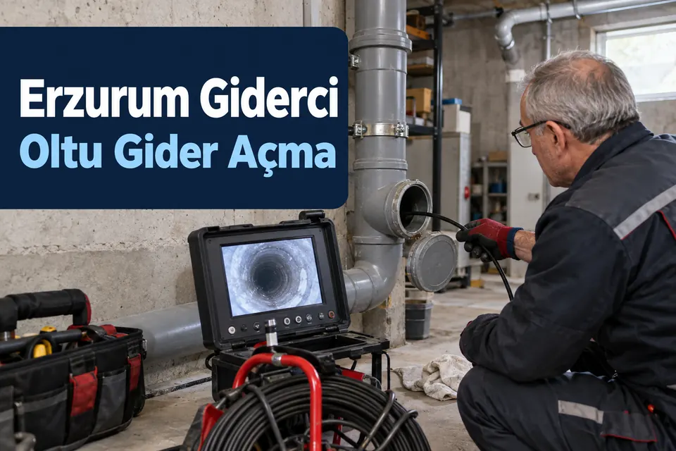 Erzurum Oltu gider açma hizmet görseli Erzurum Oltu gider açma — apartman ana giderinde kameralı inceleme