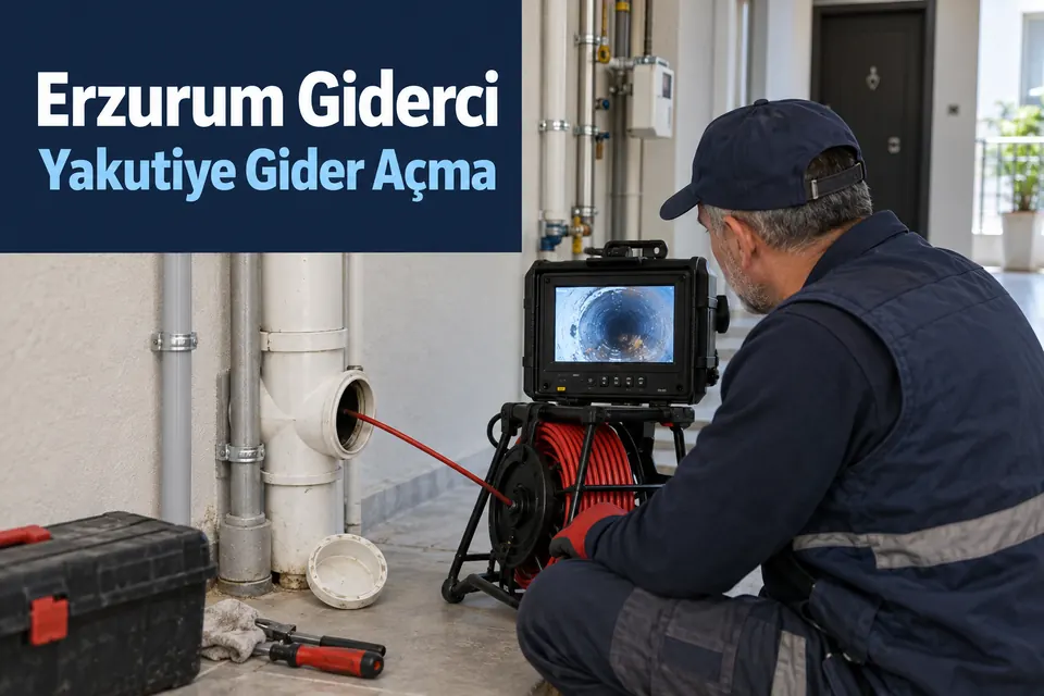 Erzurum Yakutiye gider açma hizmet görseli Erzurum Yakutiye gider açma — ortak atık su hattında kameralı inceleme