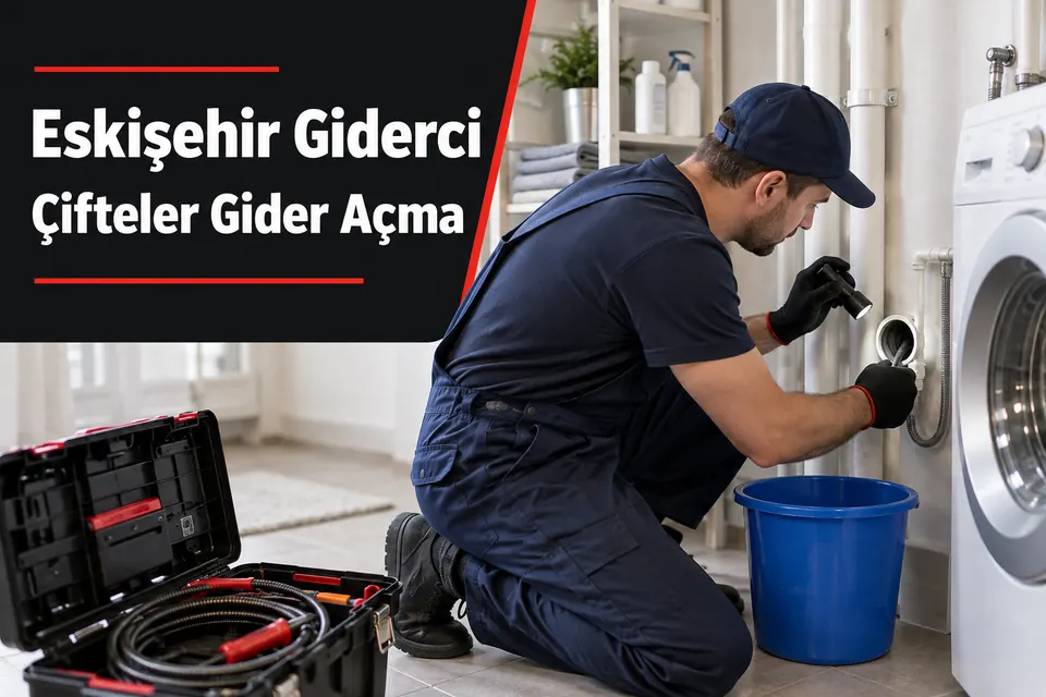 Eskişehir Çifteler gider açma — çamaşır makinesi gider bağlantısının incelenmesi