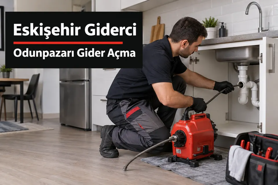 Eskişehir Odunpazarı gider açma hizmet görseli Eskişehir Odunpazarı gider açma — mutfak atık su hattında çalışma