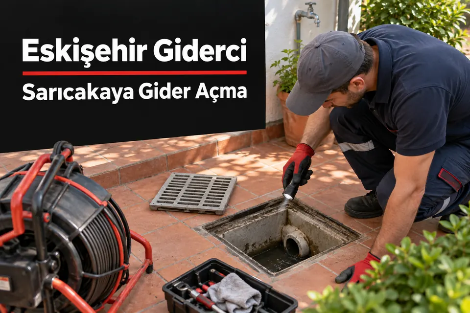 Eskişehir Sarıcakaya gider açma — bahçe gideri çıkışının incelenmesi