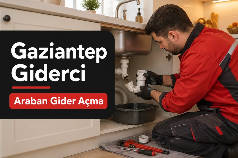 Gaziantep Araban gider açma — lavabo sifonunda birikinti temizliği