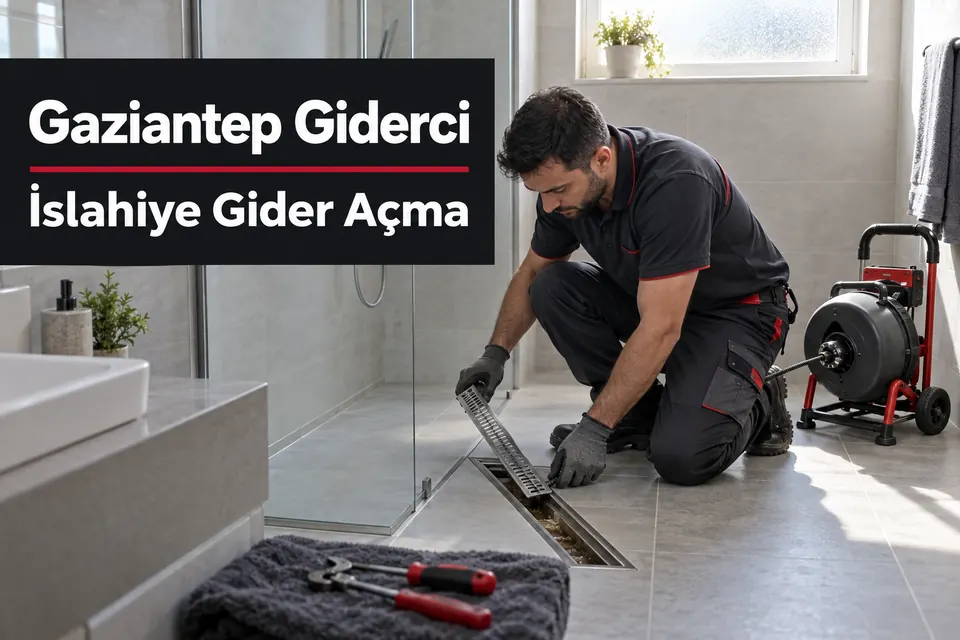 Gaziantep İslahiye gider açma — duş kanalının kontrolü