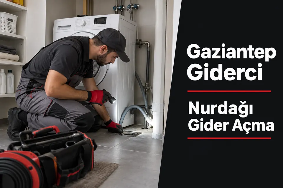 Gaziantep Nurdağı gider açma hizmet görseli Gaziantep Nurdağı gider açma — makine gideri ve yer süzgeci kontrolü