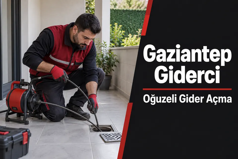 Gaziantep Oğuzeli gider açma — balkon giderinde açma çalışması