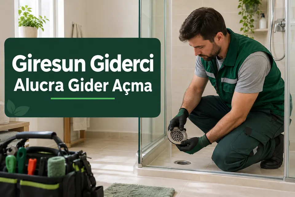 Giresun Alucra gider açma — duş süzgecinin temizliği