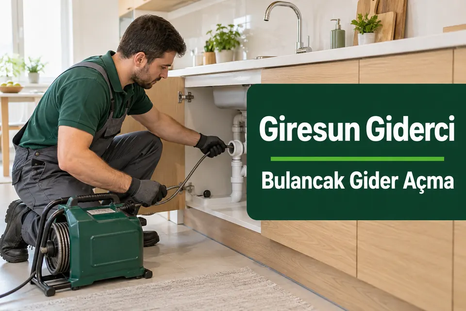 Giresun Bulancak gider açma — mutfak hattında mekanik açma